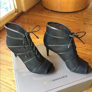 BCBG Max Azria fishnet high heel